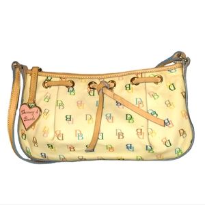Dooney & Bourke y2k White Monogram Shoulder Bag